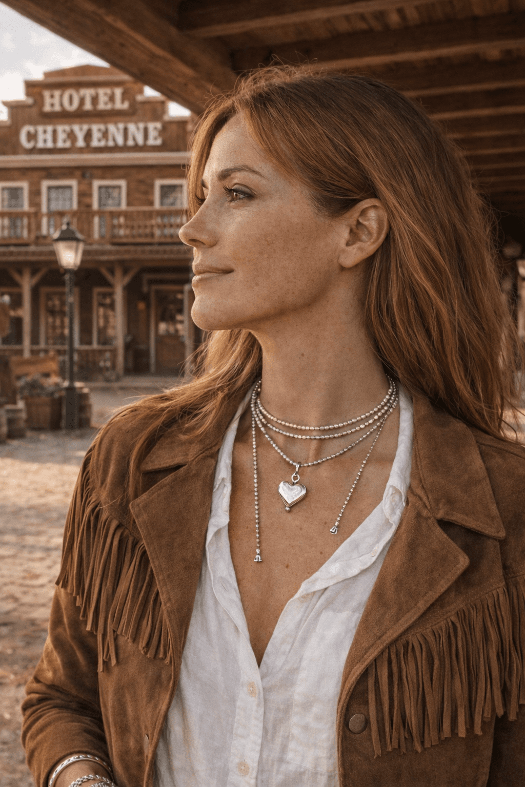 Collier Calamity Jane porté
