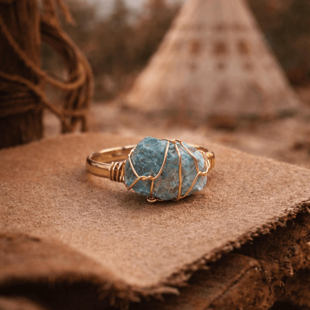 Bague Lakota — bijou femme doré