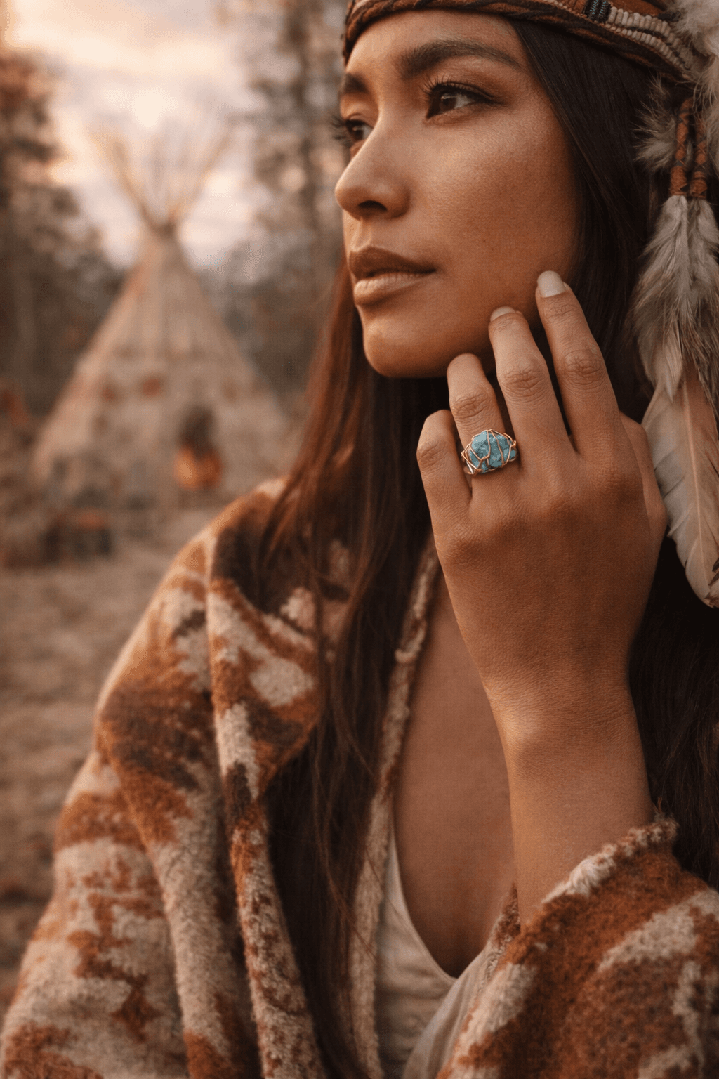 Bague Lakota porté