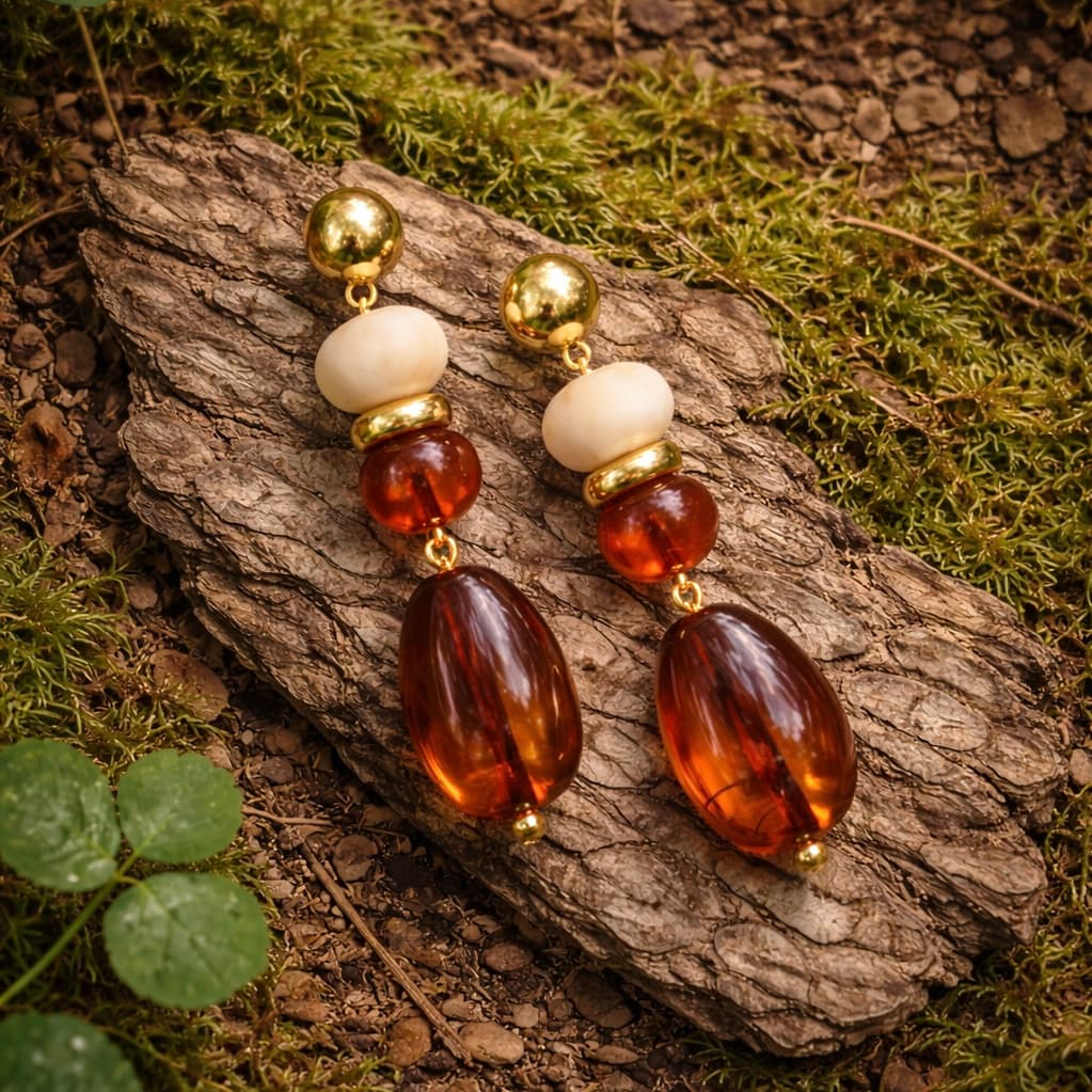 Boucles Redwood — bijou femme doré